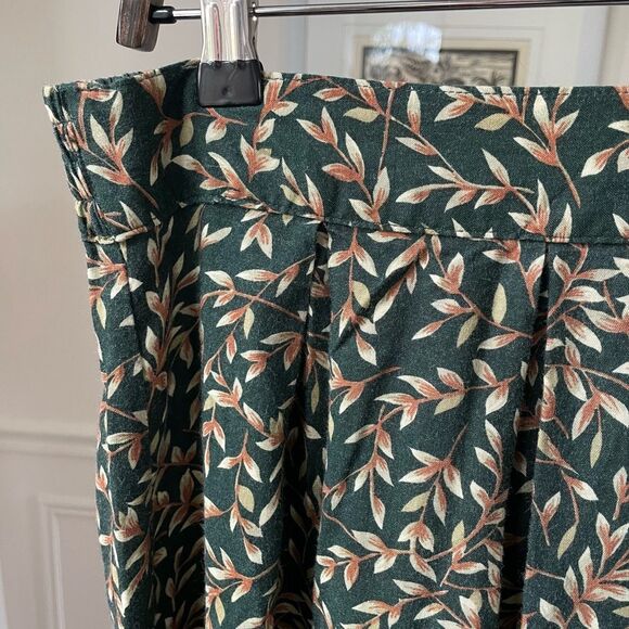 CC Hughes Long Green Cottagecore Prairie Skirt Vines L - Picture 3 of 7